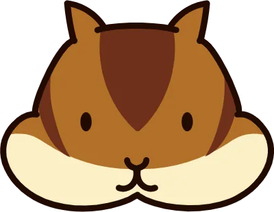 かわいいリスの顔