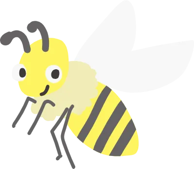 シンプルなミツバチ