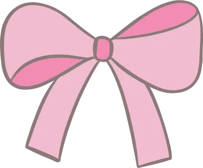 Pink bow vintage frame border