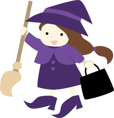 ハロウィンの仮装をした女の子