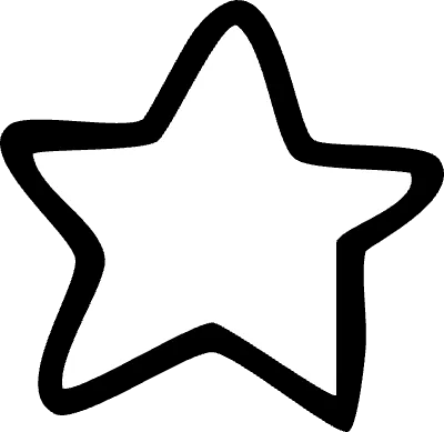 테두리가 있는 별