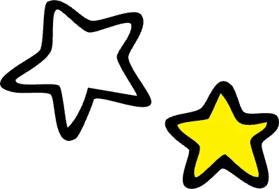 테두리가 있는 별