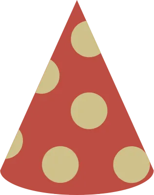 クリスマスの三角帽子