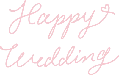 hand drawn wedding letters