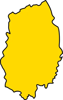 Simple map of Iwate prefecture, Japan Region