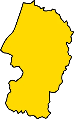 Simple map of Yamagata prefecture, Japan Region