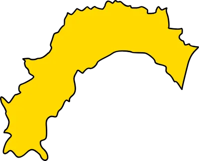 Simple map of Koti prefecture, Japan Region