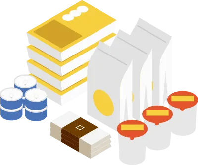 Eemergency kit of emergency rations, simple isometric