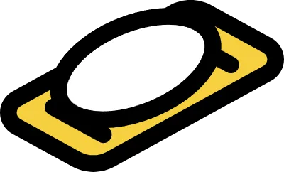 Bathing soap and soap receiver, isometric illustration