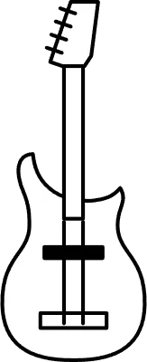 Music, simple bass icon 'bassist'