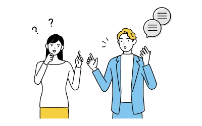 Japanese woman who cannot understand English pronunciation of white man