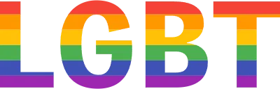LGBT rainbow colors and LGBT logo