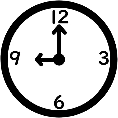 時計のシンプルイラスト背景白色