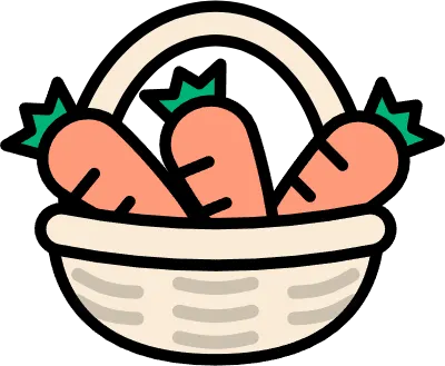 Carrots in a basket