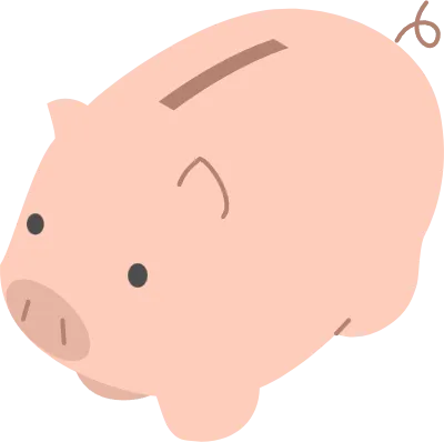 Image of savings, piggy bank, isometric