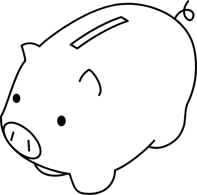Image of savings, piggy bank, isometric