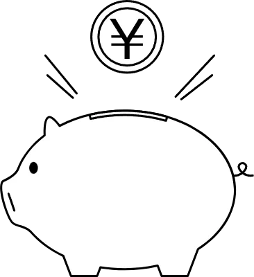 Image of savings, piggy bank and coins
