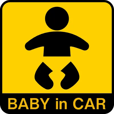 Warning sticker for safe driving