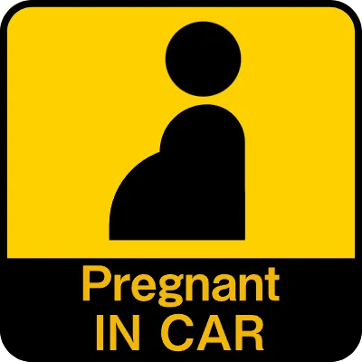 Warning sticker for safe driving