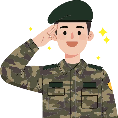 대한민국 군인 일러스트