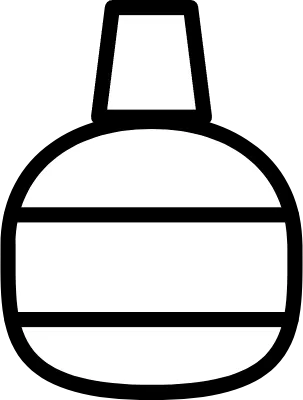 Simple eye drop icon, black and white
