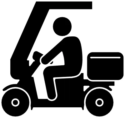 Icon that recommends using the delivery service
