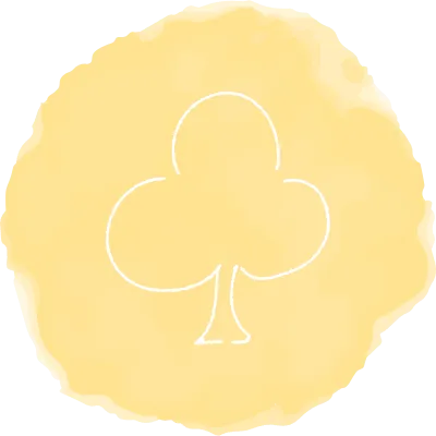 Handwritten simple icon illustration Clover