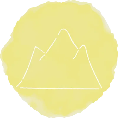 Handwritten simple icon illustration Mountain