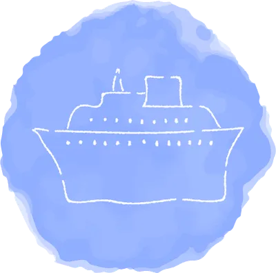 Handwritten simple icon illustration Cruiser