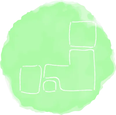 Handwritten simple icon illustration Map of Japan