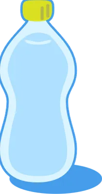 Illustration of a simple plastic bottle