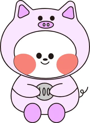 저축돼지캐릭터