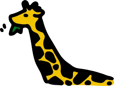 Animal line art giraffe