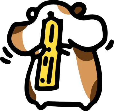 Animal line art hamster