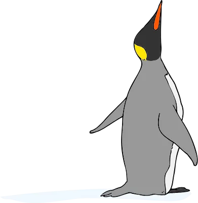 Illustration of emperor penguin