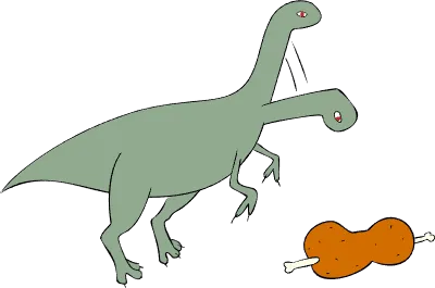 Illustration of dinosaur Eoraptor