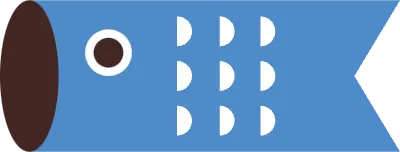 シンプル鯉のぼり