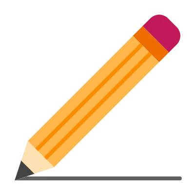 Pencil Vector Line Icon Design