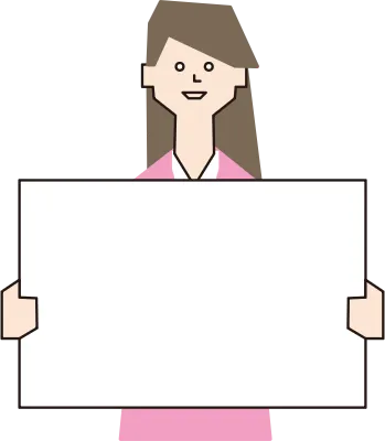 Businessman holding a sign