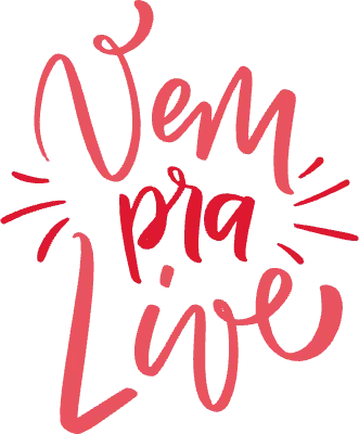 Vem pra live brazilian decorative text lettering