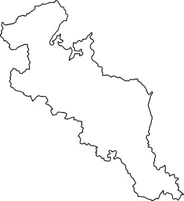 Realistic map of Kyoto(line drawing)