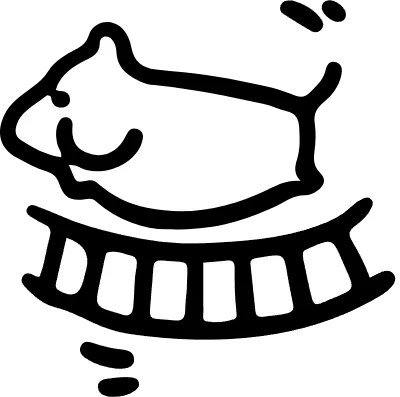 Animal line art hamster