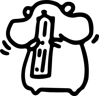 Animal line art hamster