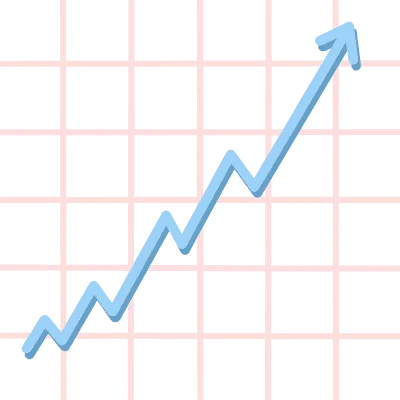 Business Growth Chart Showing Positive Trend and Financial Success