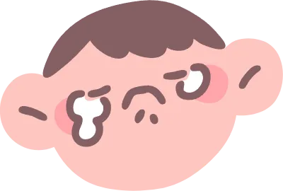 남자 아이 표정