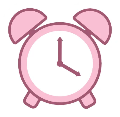 분홍색 시계 스티커