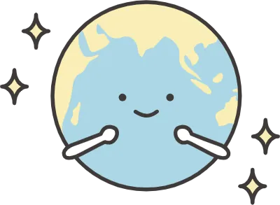 Excited Earth Character