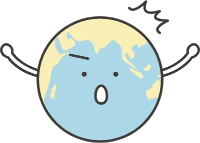 Surprised Earth Character