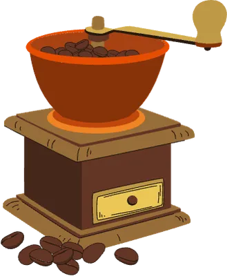 manual coffee grinder made of wood