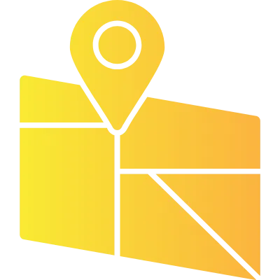 Map Solid Multi Gradient Icon